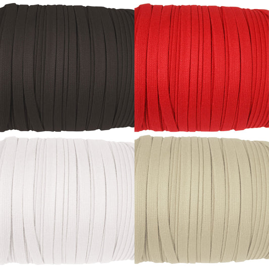 Eloja® Korsett Schnur hochwertig stabil Baumwolle Schnüre 10 mm Breit