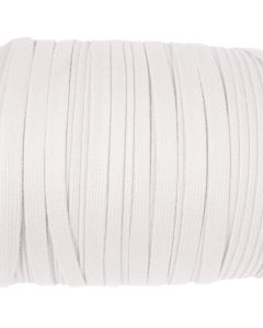 Eloja® Korsett Schnur hochwertig stabil Baumwolle Schnüre 10 mm Breit Weiß