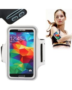 Eloja® Sport Fitness Armband Neopren Tasche Galaxy S7 S6 S5  S4  S3 Weiß